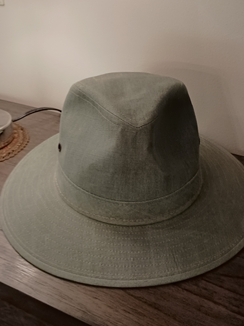 Men's Olive Green Canvas Outback Hat -Los Angeles, California, Please Read Below